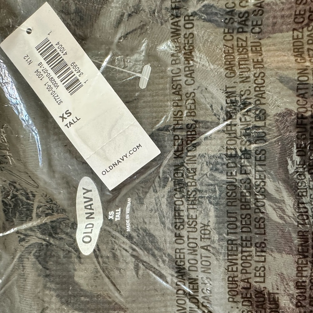 Old Navy XS Tall Gray thermal, long sleeve T-shirt